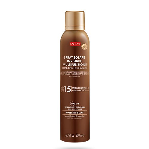 PUPA Spray Solaire Invisible Multifonctions - SPF15 PUPA Spray Solaire Invisible Multifonctions - SPF15